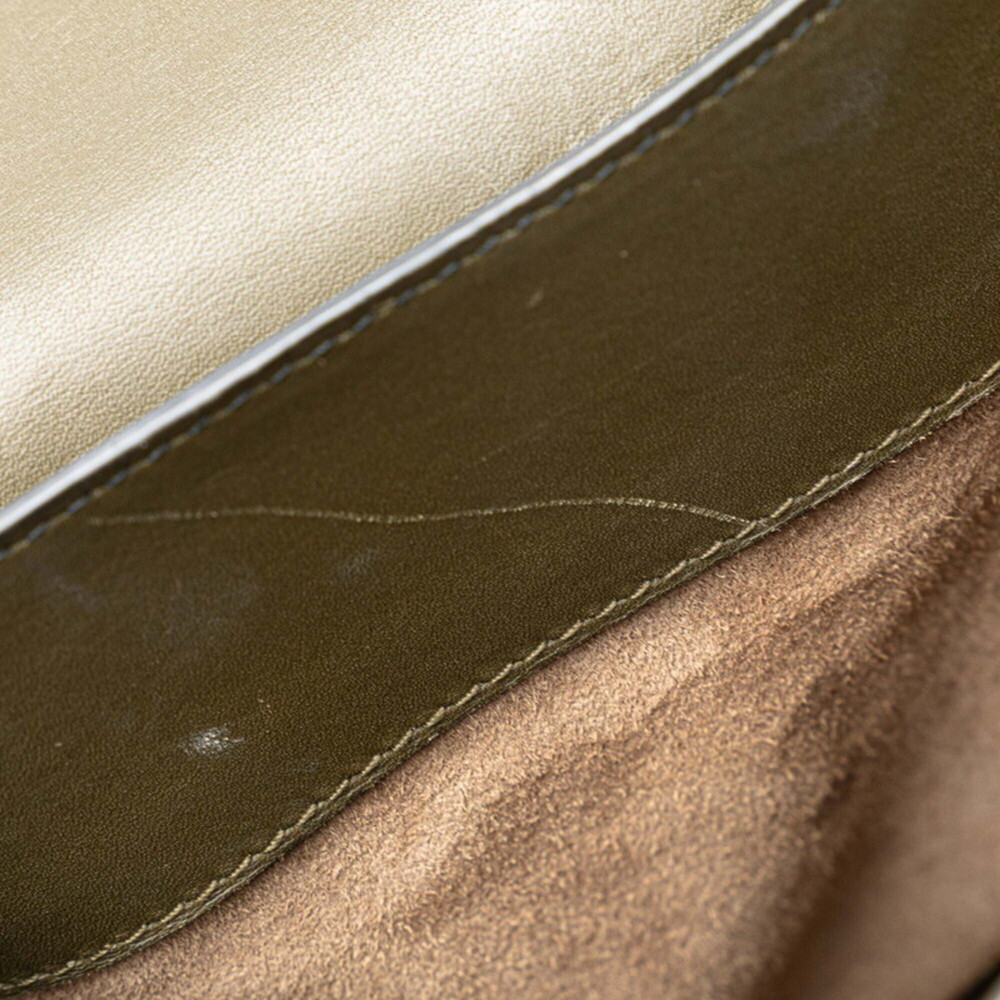 BOTTEGA VENETA Green Leather Intrecciato Shoulder Bag - Picture 6 of 11